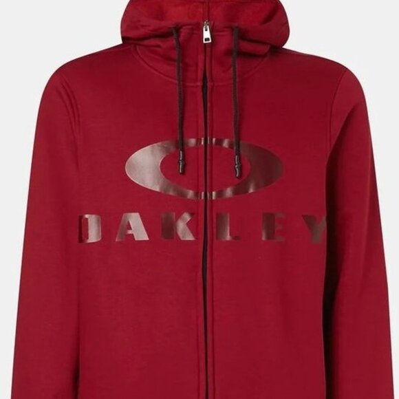 OAKLEY Mens Full Zip Logo Jacket Hoodie - Picture 3 of 5